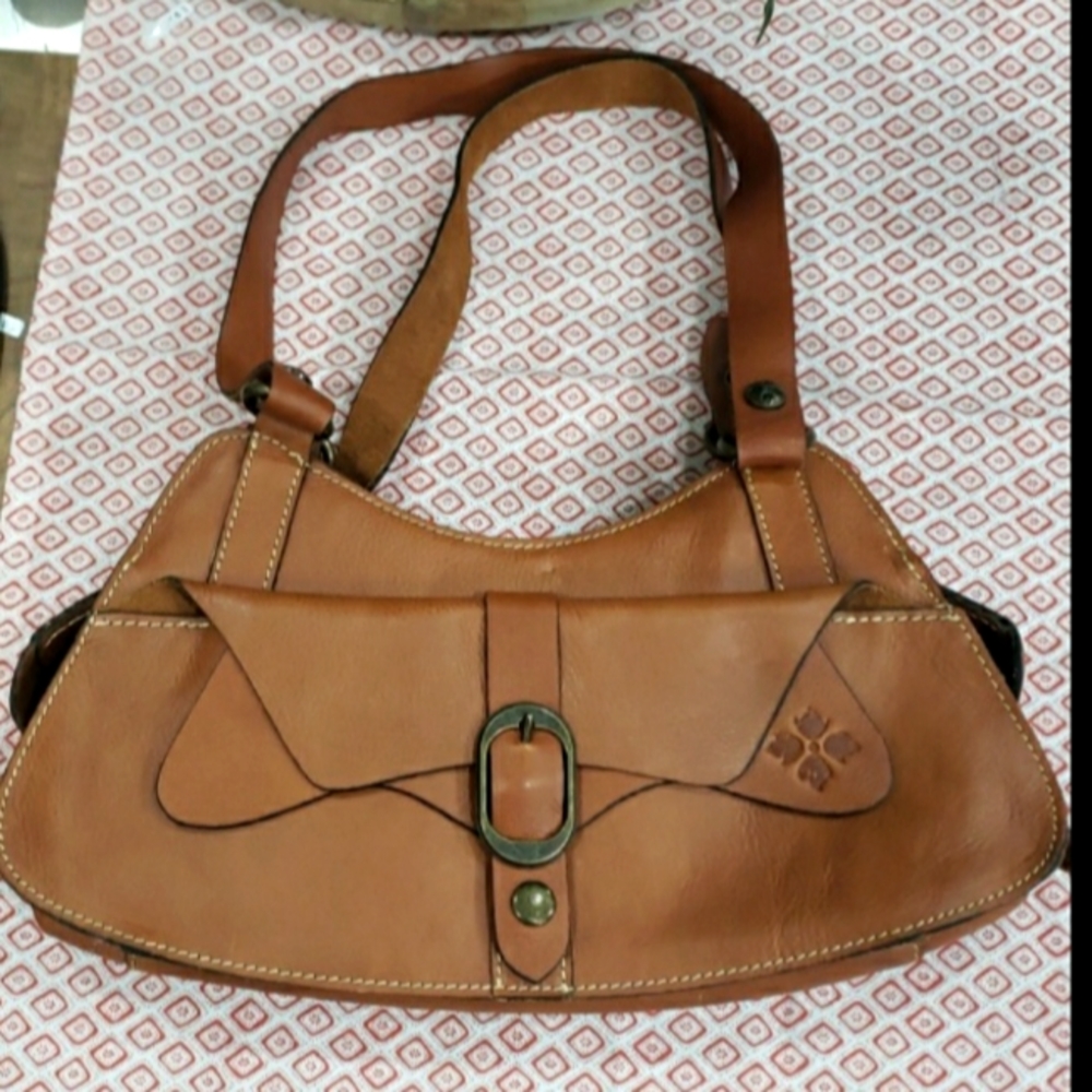 PATRICIA NASH ZURGIO BRITISH TAN  Leather Satchel Bag